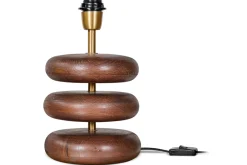 Bedside Lamps|Table Lamps^Nkuku Kankad Mango Wood Table Lamp - Dark Stain