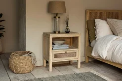 Bedroom|Beside Tables^Nkuku Kanz Mango Wood Bedside Table