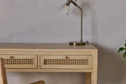 Home Office|Desks^Nkuku Kanz Mango Wood Writing Desk - Natural