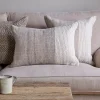 Bedroom Textiles|Cushions^Nkuku Karaya Cotton & Wool Cushion Cover - Natural