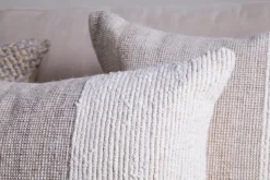 Bedroom Textiles|Cushions^Nkuku Karaya Cotton & Wool Cushion Cover - Natural