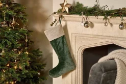 Shades Of Nature^Nkuku Karru Cotton Velvet Stocking - Forest Green