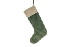 Shades Of Nature^Nkuku Karru Cotton Velvet Stocking - Forest Green