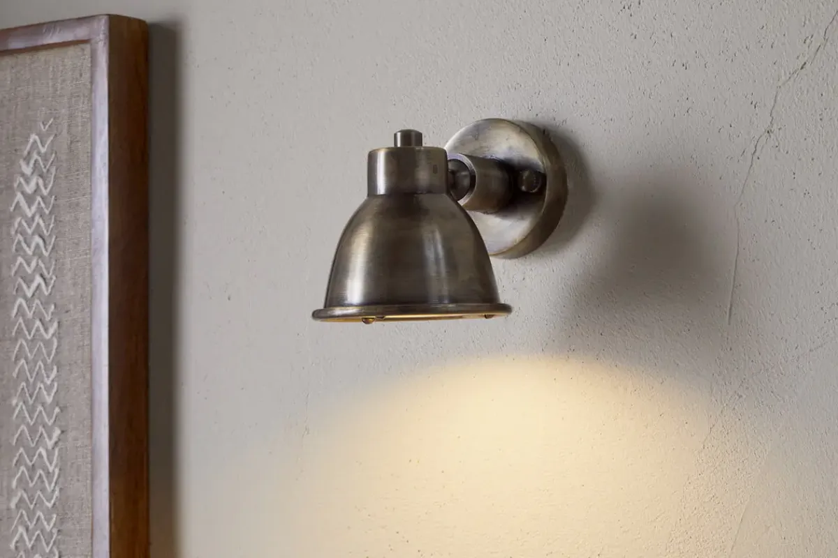Wall Lights|Spot Lights^Nkuku Kasai Brass Spotlight - Antique Brass