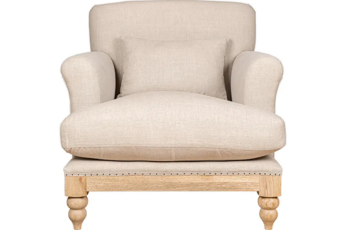 Living|Armchairs^Nkuku Kashi Linen Armchair - Natural
