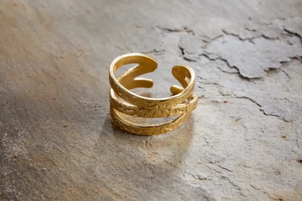 Jewellery & Jewellery Boxes|Jewellery^Nkuku Katai Ring - Gold