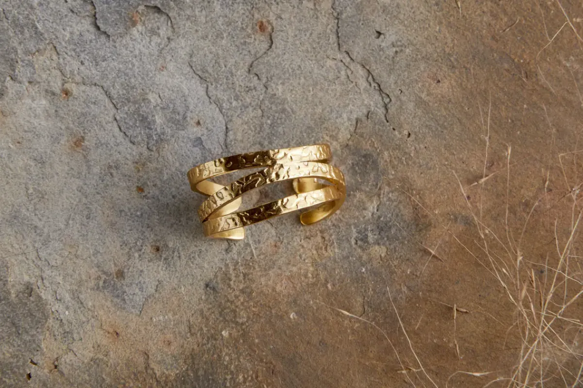 Jewellery & Jewellery Boxes|Jewellery^Nkuku Katai Ring - Gold
