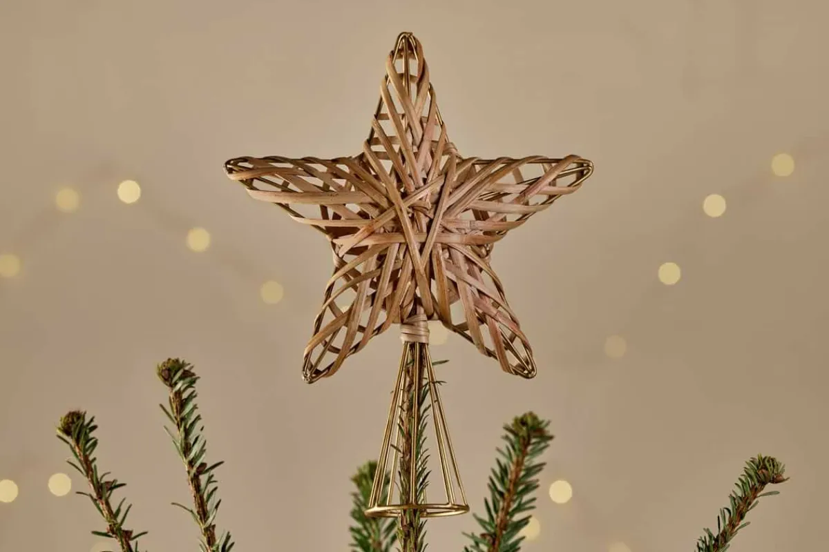 Baubles & Tree Decorations|Tree Toppers^Nkuku Katana Cane Tree Topper - Natural