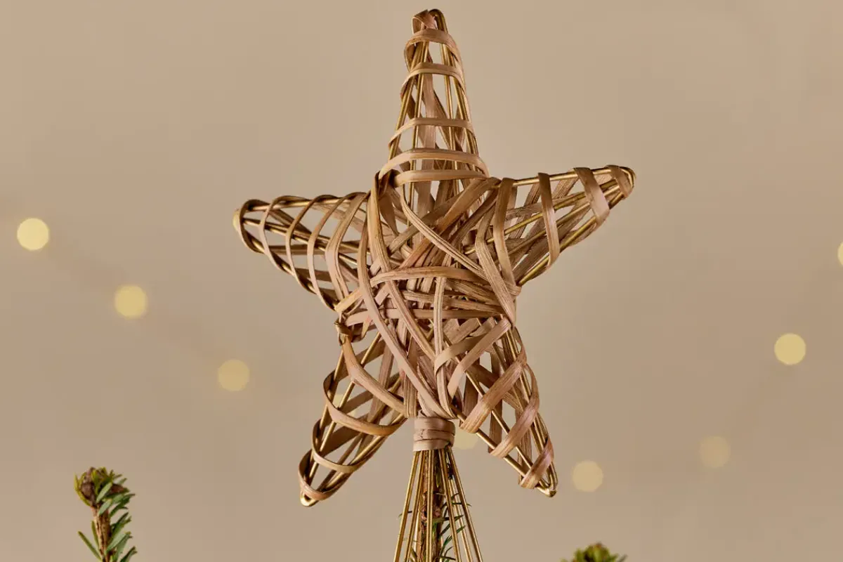 Baubles & Tree Decorations|Tree Toppers^Nkuku Katana Cane Tree Topper - Natural