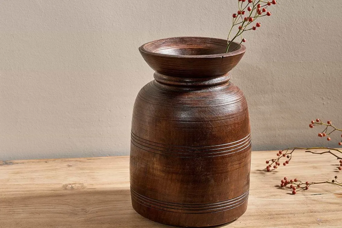 Decorative Home Accessories|Indoor Planters^Nkuku Kawasan Reclaimed Traditional Tall Pot
