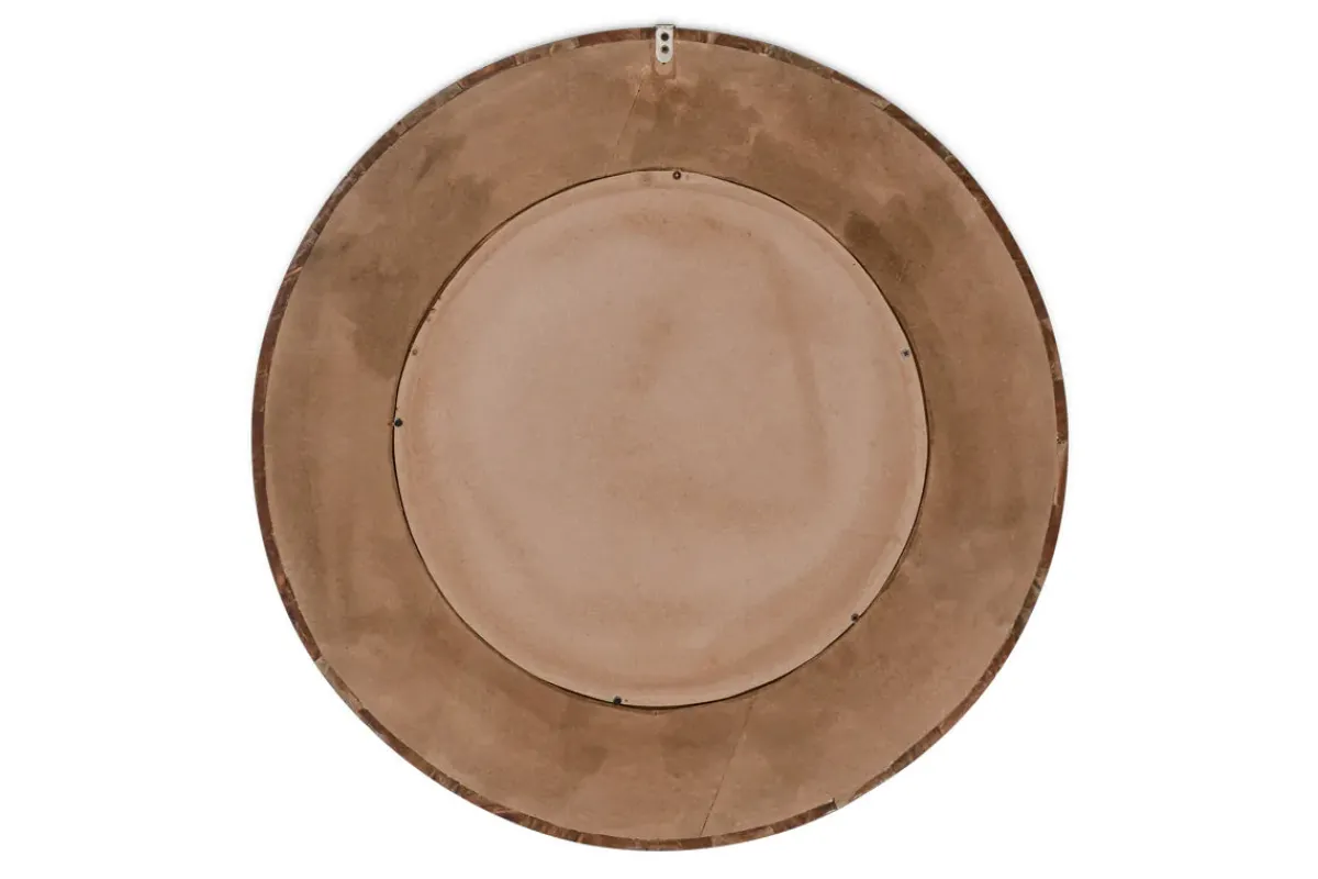 Round Mirrors|Wall Mirrors^Nkuku Kayia Acacia Wood Mirror - Walnut