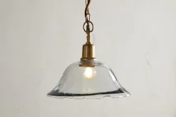 Pendant Lighting^Nkuku Keju Organic Shape Recycled Glass Pendant - Clear
