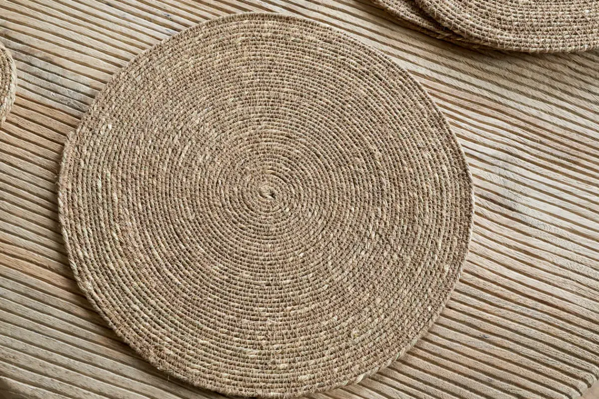 Table Settings & Linens^Nkuku Keso Woven Placemats - (Set of 4) Brown
