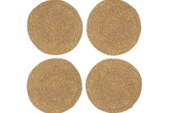 Table Settings & Linens^Nkuku Keso Woven Placemats - (Set of 4) Brown