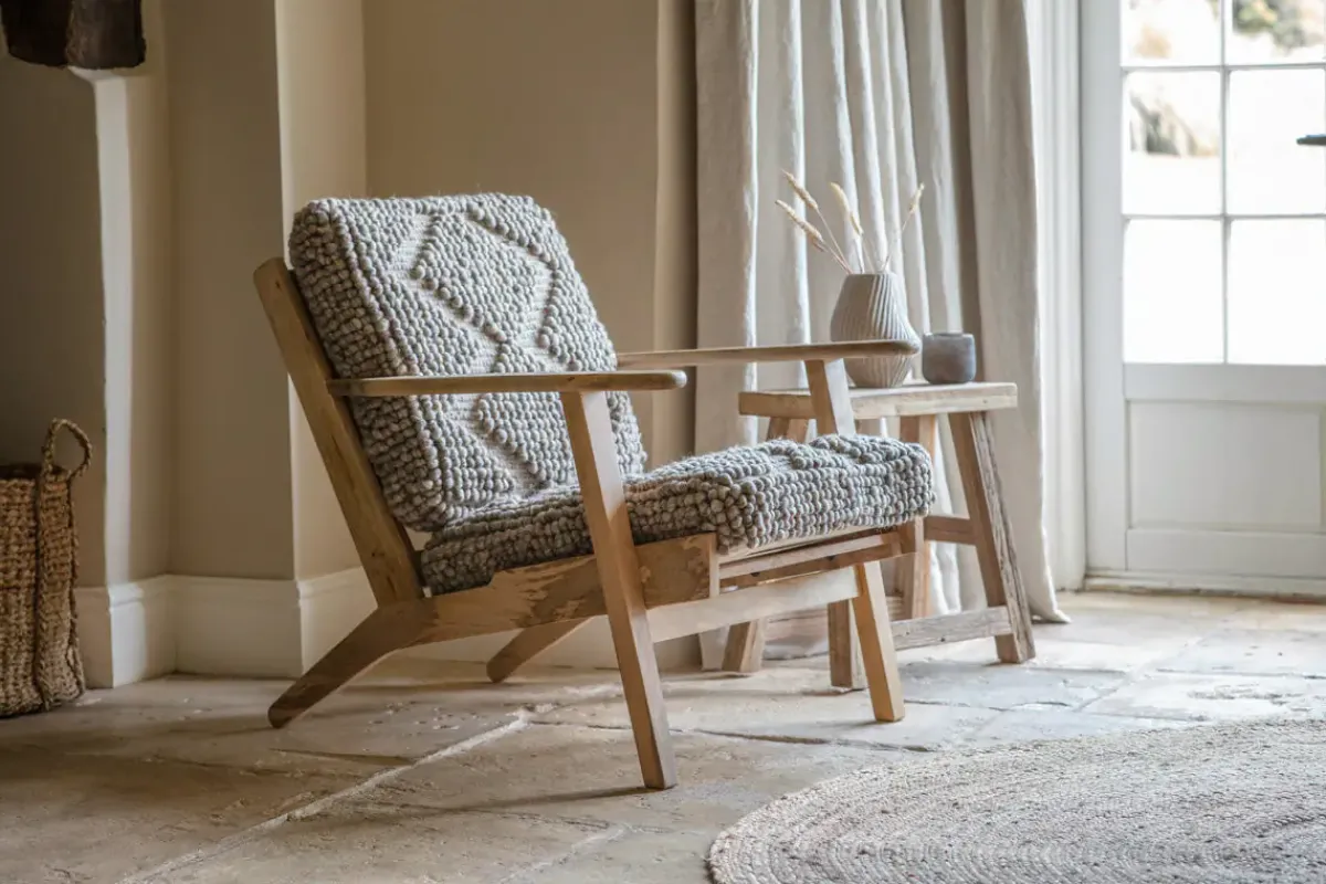 Living|Occasional Chairs^Nkuku Keya Chunky Weave & Mango Wood Chair - Natural