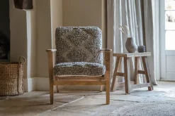 Living|Occasional Chairs^Nkuku Keya Chunky Weave & Mango Wood Chair - Natural