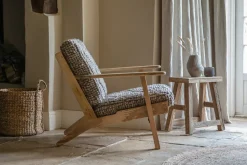 Living|Occasional Chairs^Nkuku Keya Chunky Weave & Mango Wood Chair - Natural
