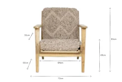 Living|Occasional Chairs^Nkuku Keya Chunky Weave & Mango Wood Chair - Natural