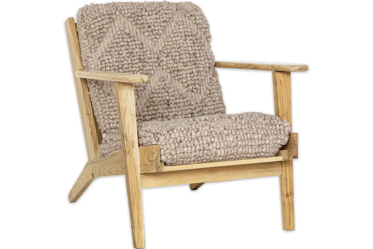 Living|Occasional Chairs^Nkuku Keya Chunky Weave & Mango Wood Chair - Natural