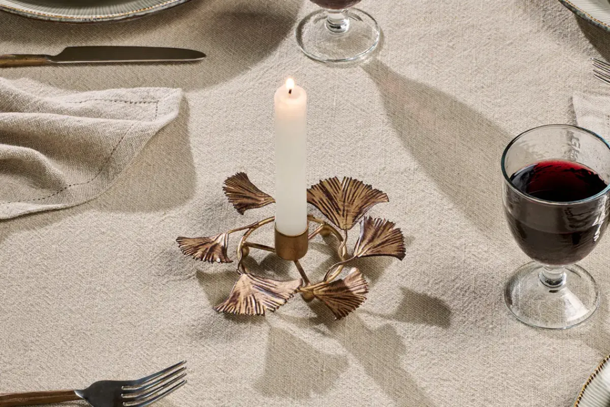 Decorative Home Accessories|Candle Holders^Nkuku Khamilla Candle Holder - Gold