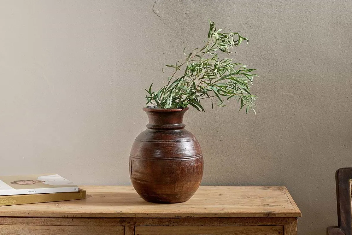 Decorative Home Accessories|Indoor Planters^Nkuku Kiaan Reclaimed Traditional Wide Pot