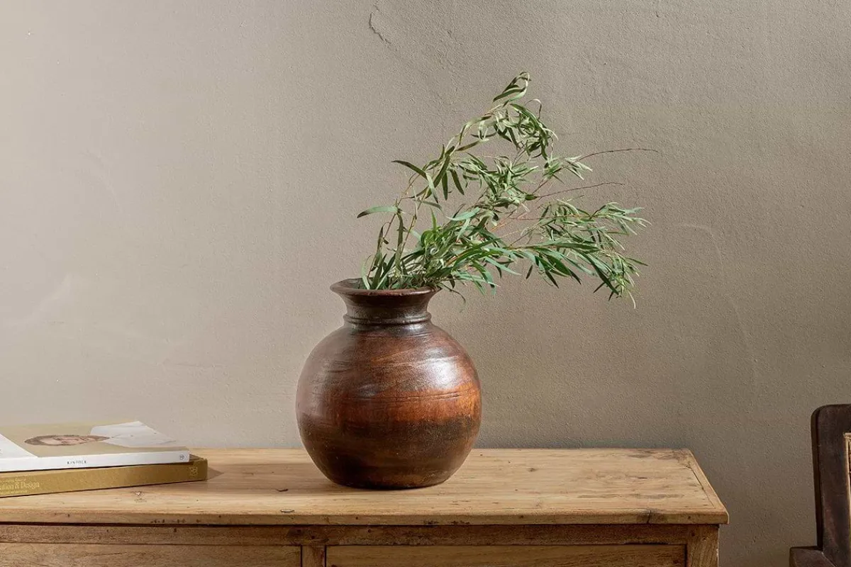 Decorative Home Accessories|Indoor Planters^Nkuku Kiaan Reclaimed Traditional Wide Pot