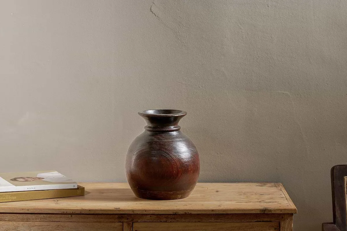 Decorative Home Accessories|Indoor Planters^Nkuku Kiaan Reclaimed Traditional Wide Pot
