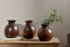 Decorative Home Accessories|Indoor Planters^Nkuku Kiaan Reclaimed Traditional Wide Pot
