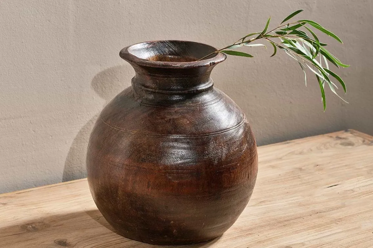 Decorative Home Accessories|Indoor Planters^Nkuku Kiaan Reclaimed Traditional Wide Pot