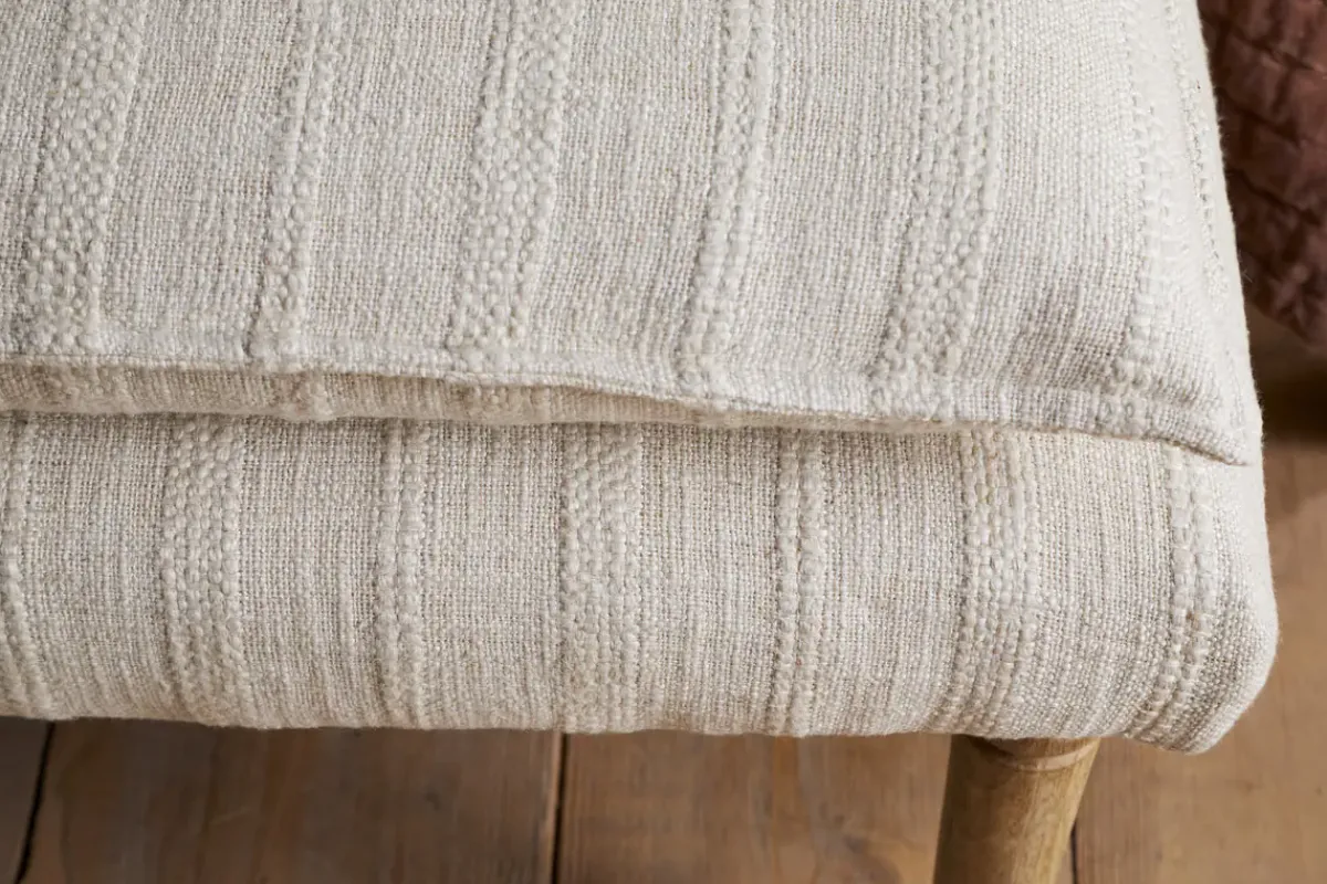 Storage & Shelving|Storage & Shelving^Nkuku Kiana Cotton Upholstered Bench - Natural
