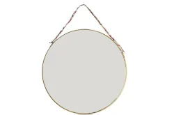Round Mirrors|Wall Mirrors^Nkuku Kiko Round Mirror - Brass