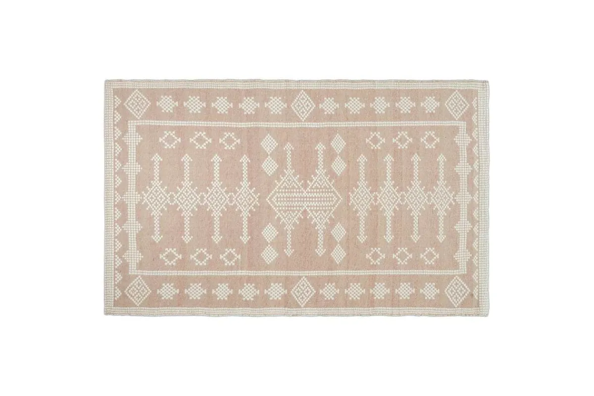 Rugs^Nkuku Kittale Wool & Recycled PET Rug - Dusty Pink