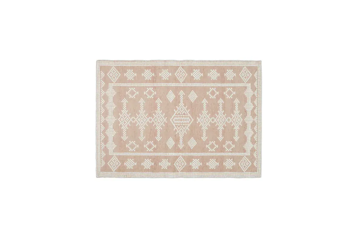 Rugs^Nkuku Kittale Wool & Recycled PET Rug - Dusty Pink