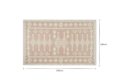 Rugs^Nkuku Kittale Wool & Recycled PET Rug - Dusty Pink
