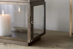 Fireside|Lanterns^Nkuku Kiwanda Tall Lantern - Antique Brass