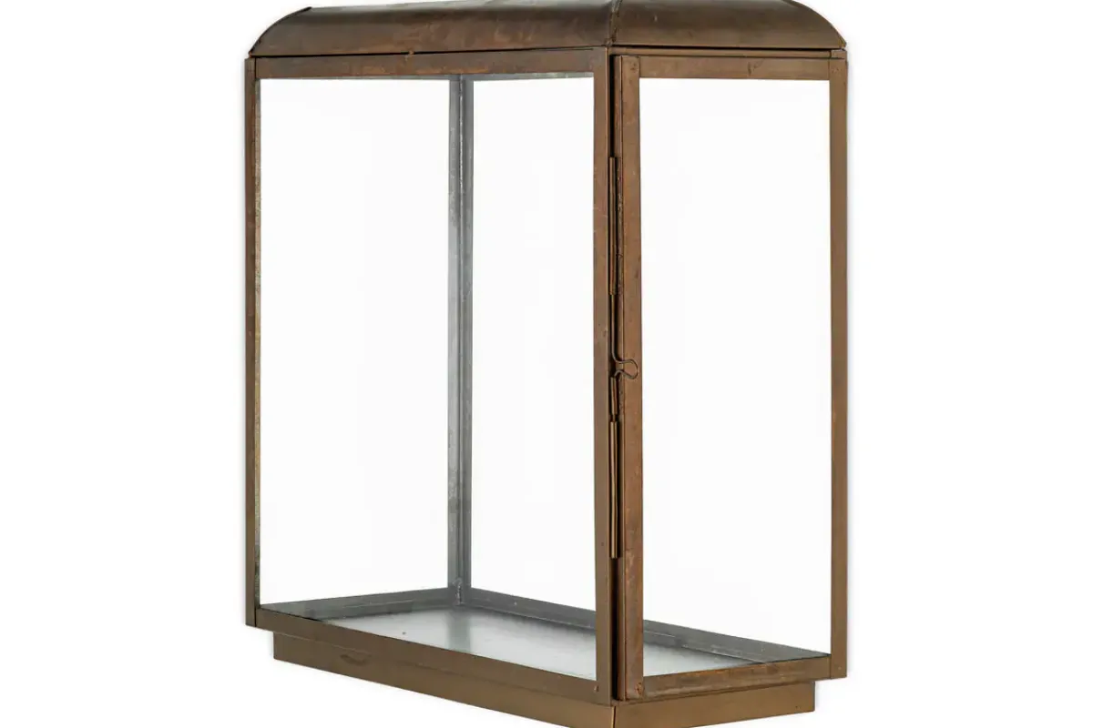 Fireside|Lanterns^Nkuku Kiwanda Tall Lantern - Antique Brass