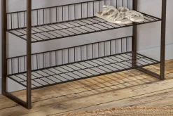 Home Office|Hallway & Bootroom^Nkuku Kiyoma Iron & Wood Tall Standing Shelves - Natural