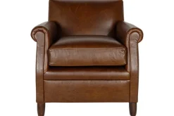 Living|Armchairs^Nkuku Knada Leather Armchair - Chocolate Brown