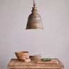 Pendant Lighting^Nkuku Koma Mango Wood Pendant - Ash Stain