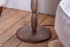Floor Lamps^Nkuku Konali Mango Wood Floor Lamp - Ash Stain