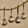Christmas Table|Baubles & Tree Decorations^Nkuku Konara Baubles - Gold Crackle (Set of 4)