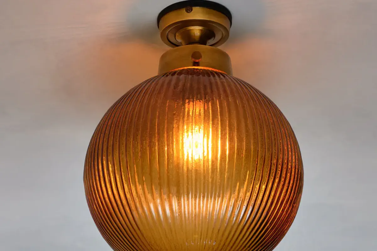 Ceiling Lights|Pendant Lighting^Nkuku Konnie Bathroom Ceiling Light - Amber