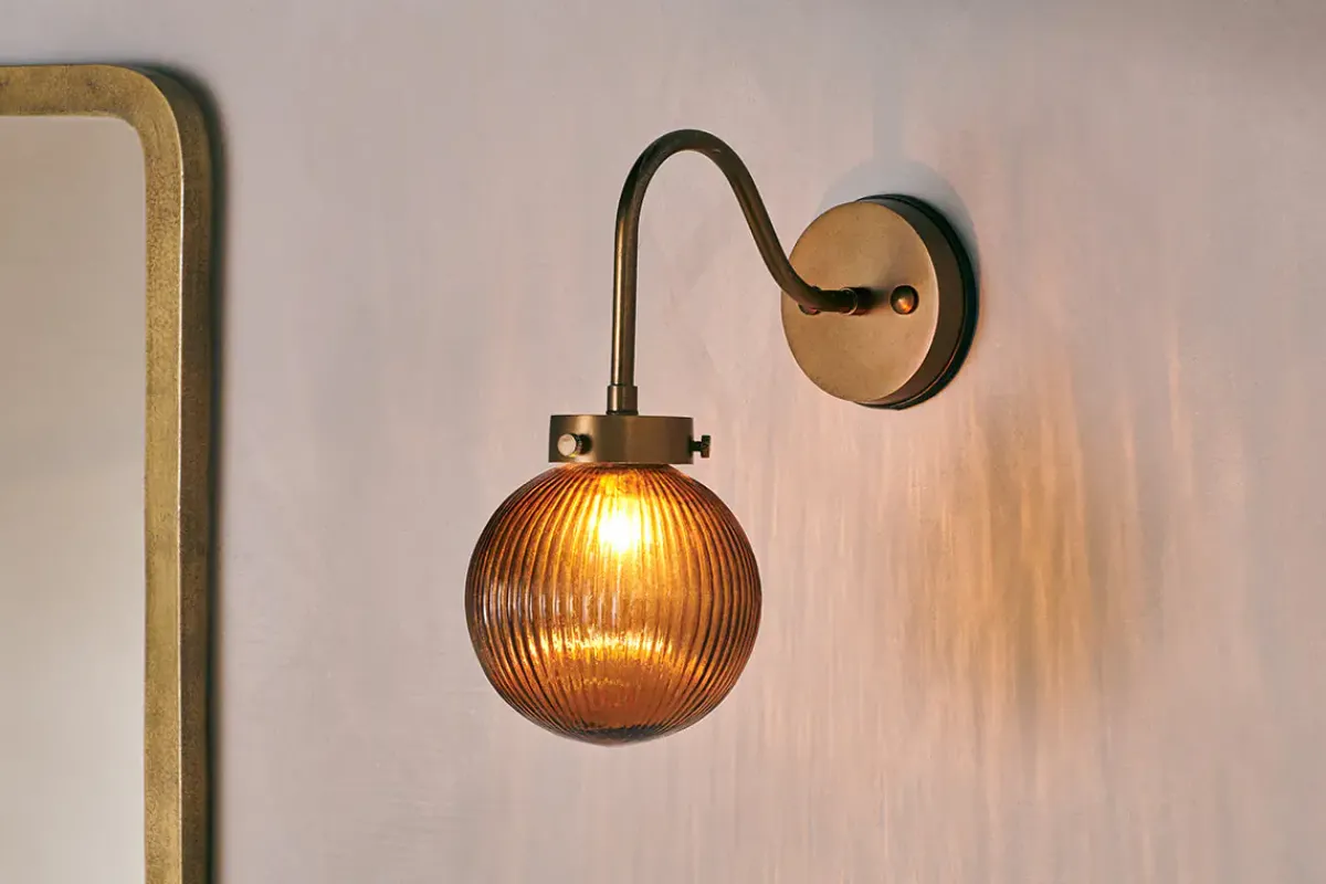 Bathroom Lights|Wall Lights^Nkuku Konnie Bathroom Wall Light - Amber