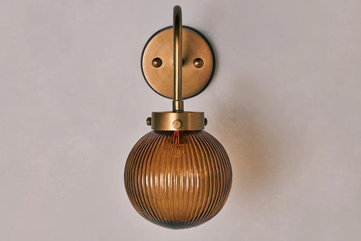 Bathroom Lights|Wall Lights^Nkuku Konnie Bathroom Wall Light - Amber