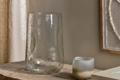 Decorative Home Accessories|Vases^Nkuku Kotri Recycled Glass Organic Shape Vase - Clear