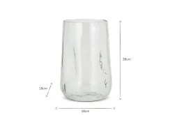 Decorative Home Accessories|Vases^Nkuku Kotri Recycled Glass Organic Shape Vase - Clear