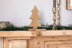 New Christmas|Bright Christmas^Nkuku Kotta Stocking Tree Holder - Antique Brass
