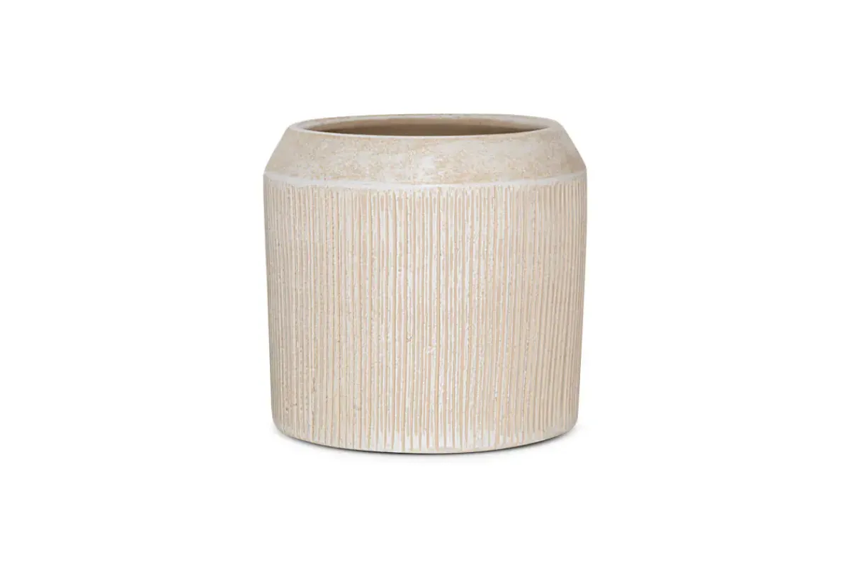 Garden Planters|Garden Décor^Nkuku Kubo Ceramic Planter - Cream