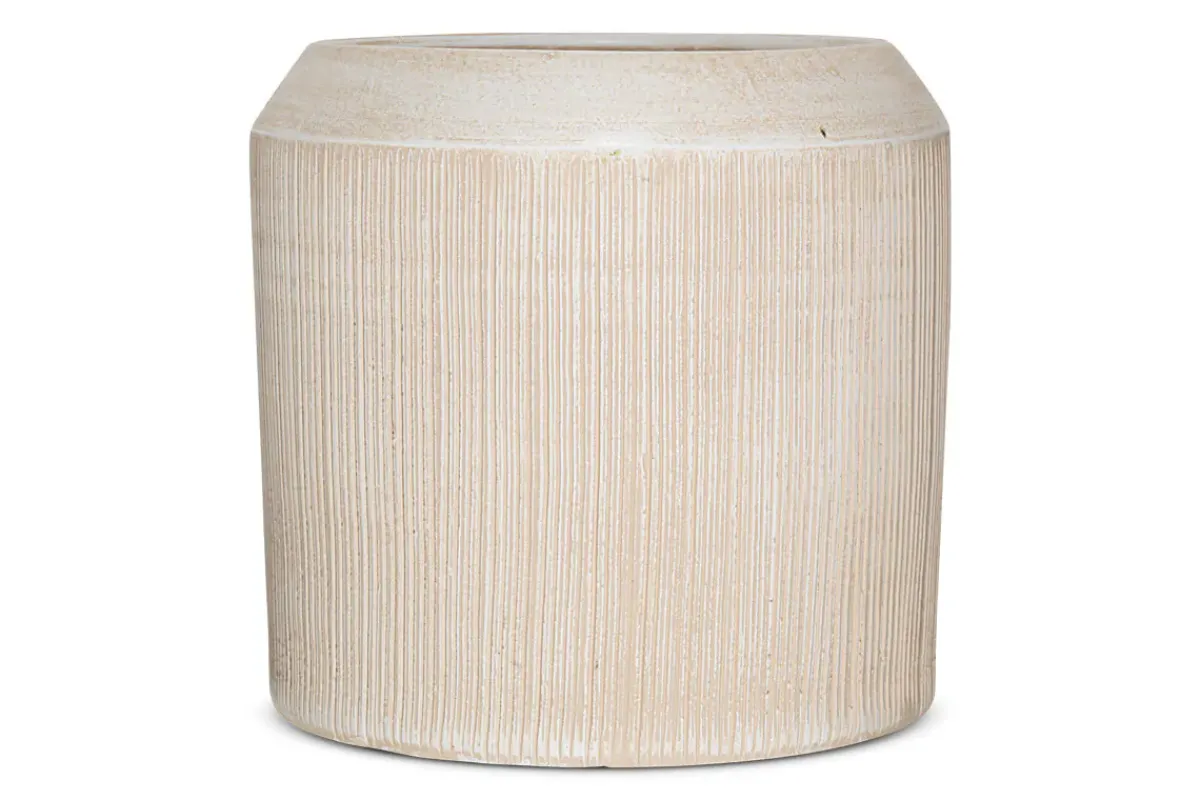 Garden Planters|Garden Décor^Nkuku Kubo Ceramic Planter - Cream
