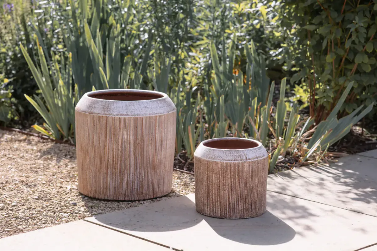 Garden Planters|Garden Décor^Nkuku Kubo Ceramic Planter - Terracotta